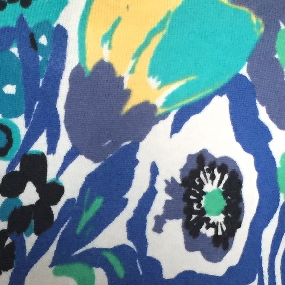 VINTAGE Y2K Cardigan with Abstract Flower Print Size Large - Picture 3 of 4